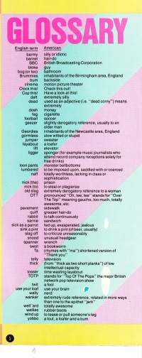 2 - British slang glossary